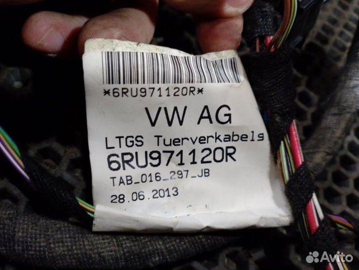 Проводка двери передняя левая Volkswagen Polo 5