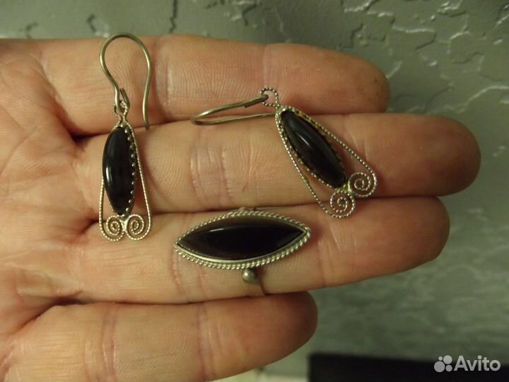 Кольцо-перстень серьги СССР красота