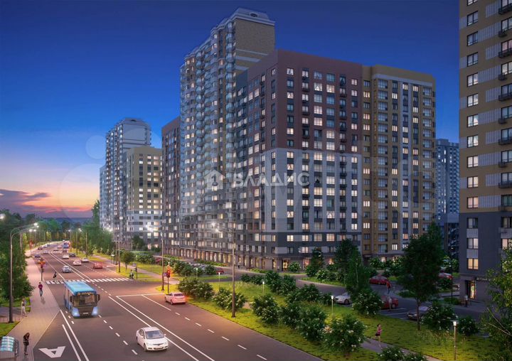 2-к. квартира, 53 м², 18/20 эт.