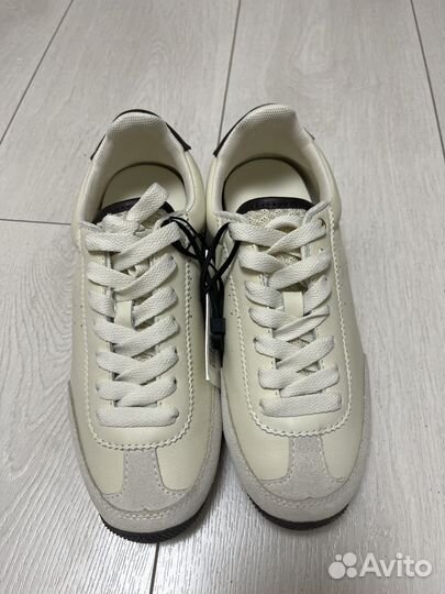 Кожаные кеды Lime