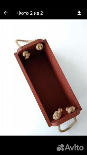 Деревянный ящик для подарков, цветов