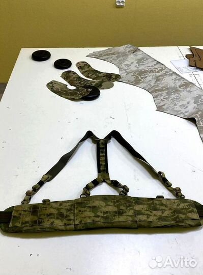 Боевой пояс с баллистической защитой и лямками Бр1