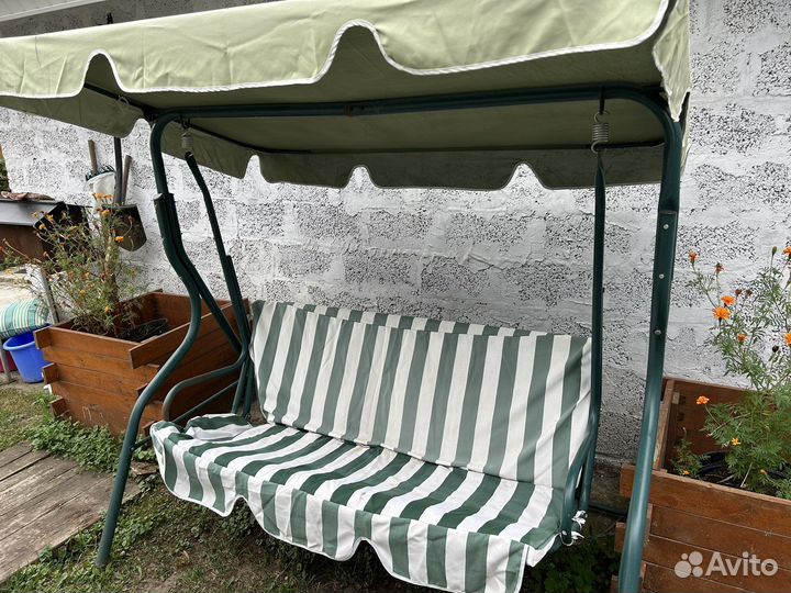 Садовые качели бу