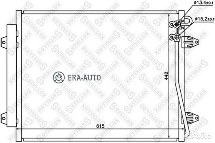 Stellox 1045164SX NS94832VW5226GR905644 3C0820411B радиатор конд.\ VW Passat 2.0tfsi-3.6FSI 05