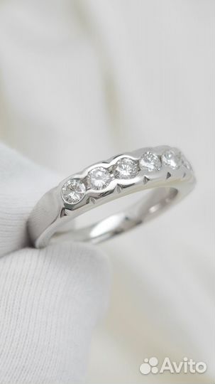 Золотое кольцо с бриллиантами 750/6.69 гр/18р