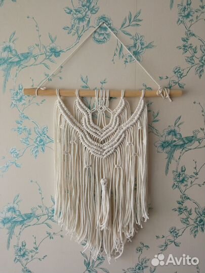 Настенное панно макраме хлопок