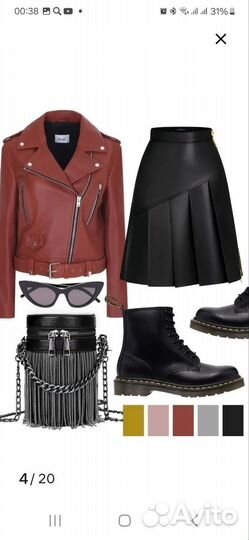 Сумка женская натуральная кожа черная бу