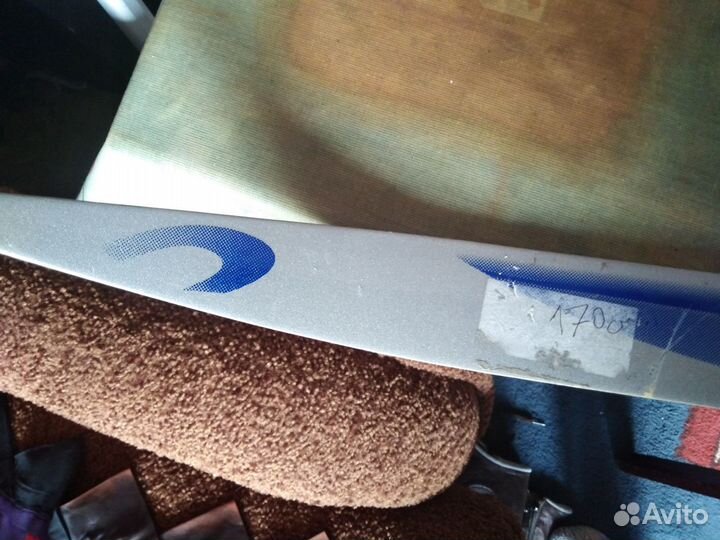 Лыжи 170см. c креплением SNS/лыжные палки 105 см