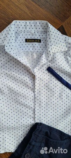 Костюм нарядный (брюки,рубашка,бабочка) 92-98