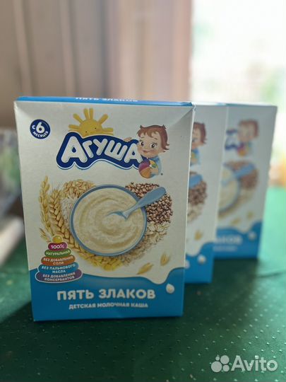 Детское питание Агуша пюре, смесь, каши