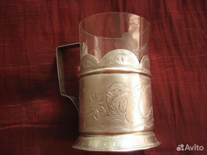 Дореволюционный подстаканник серебро 1883 год