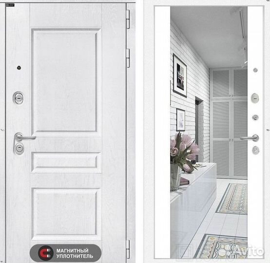 Дверь входная Белая решение для пик