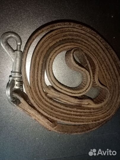 Кожаный поводок