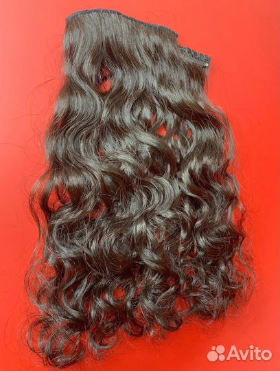 Натуральные волосы на заколках, на заказ