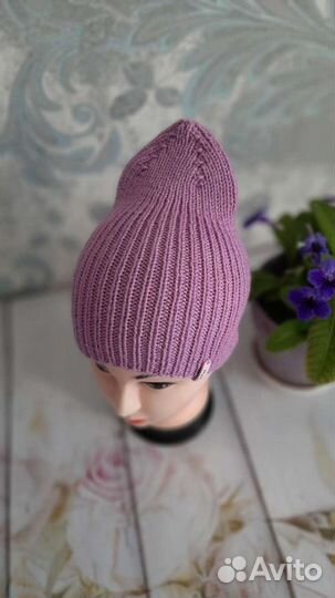 Шапка, тыковка, вязанная