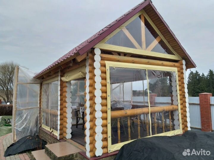 Мягкие окна пвх для террас и беседок