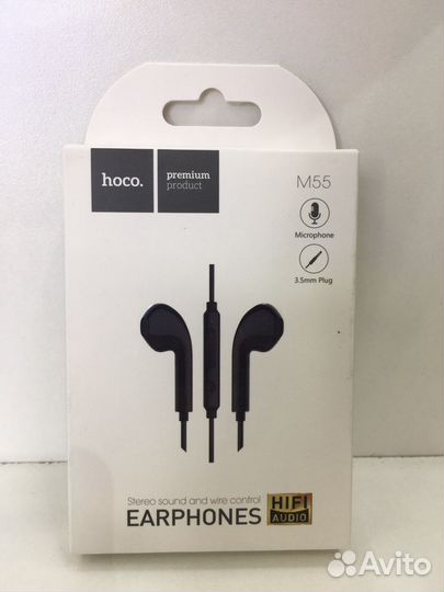 Наушники с микрофоном hoco m55