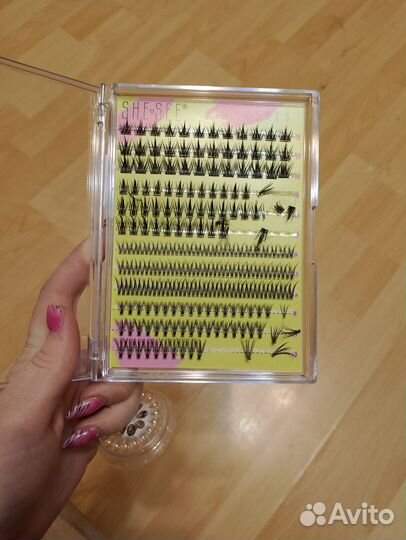 Накладные ресницы в пучках