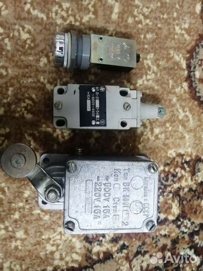 Концевые выключатели, кнопка СССР