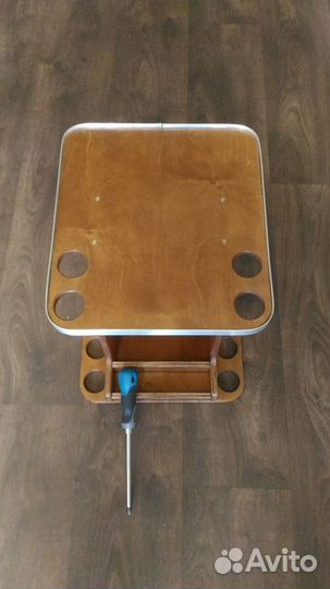 Столик в лодку для эхолота, удочек и акб 18Ач