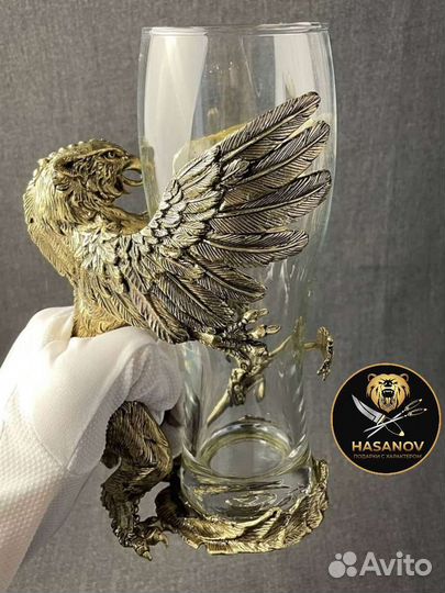Подарок мужчине пивной бокал Грифон