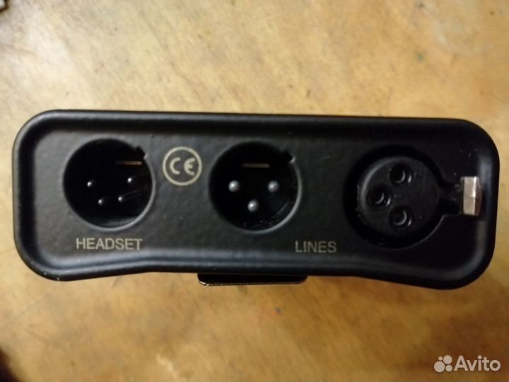 Микрофон. Одноканальная станция+головная гарнитура