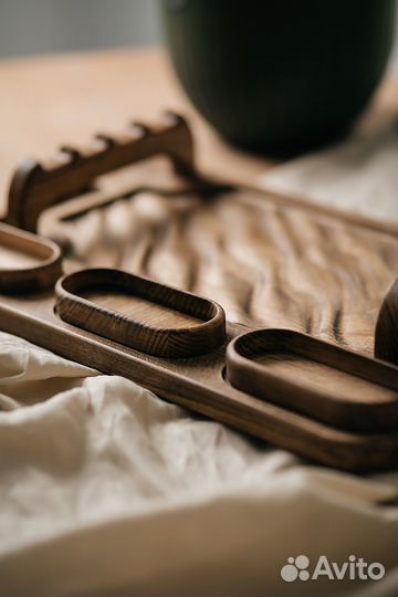 Поднос для подачи деревянный