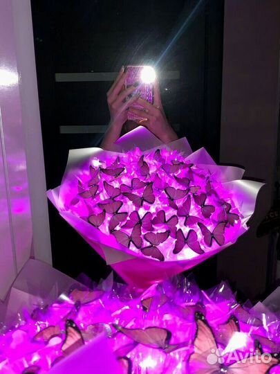 Букеты цветы из бабочек