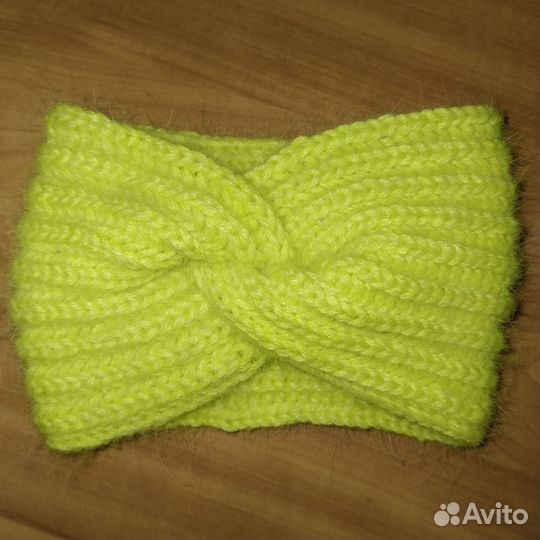 Повязка на голову женская из пуха норки