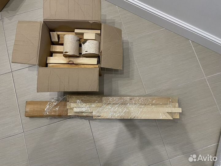 Бруски дерева рейки спилы пакетом для поделок