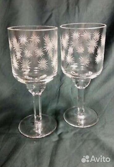 Рюмки хрусталь СССР - Tallinn, фужеры Чехословакия