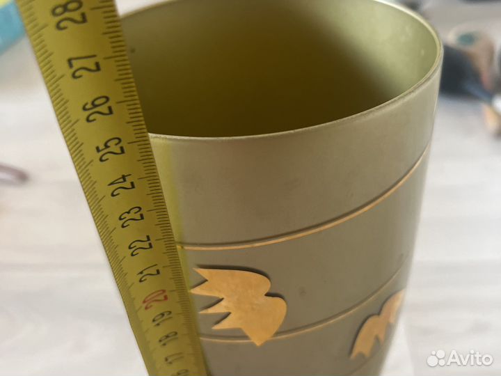 Ваза закаленное стекло 25 см