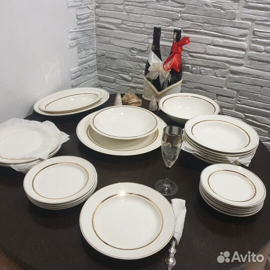 Сервиз столовый фаянс зик Конаково СССР 1970