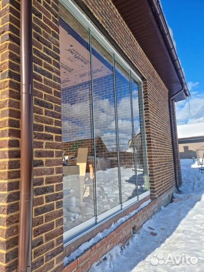 Безрамное остекление гармошка