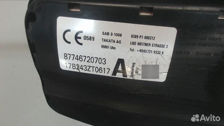 Подушка безопасности в сиденье BMW X5 F15, 2018