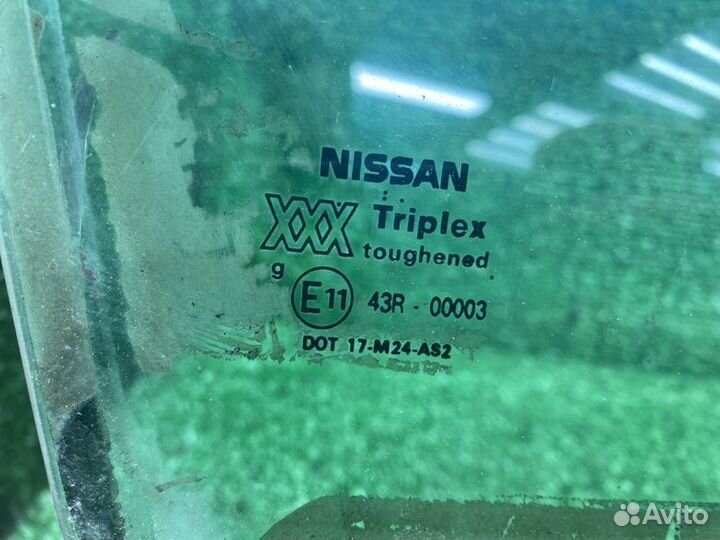 Стекло двери переднее правое Nissan Primera P10