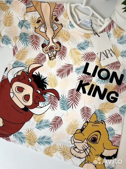 Костюм летний футболка+шорты Lion King, Zara