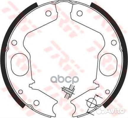 Комплект тормозных колодок, барабанный тормоз G
