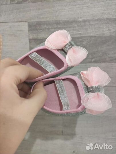 Пинетки туфельки тапочки на малышку девочку годик