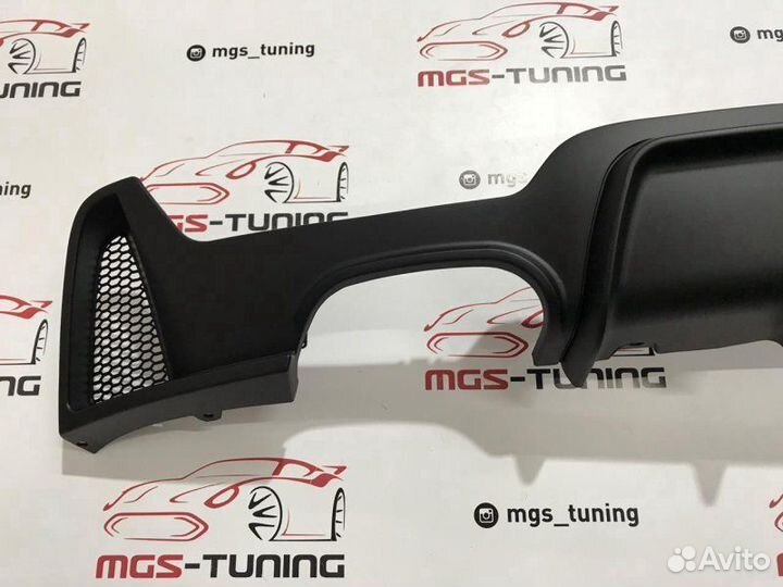 Диффузор BMW 4 F32 M-Performance 2x0 черный мат