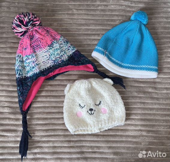 Шапки варежки шарф для мальчика девочки