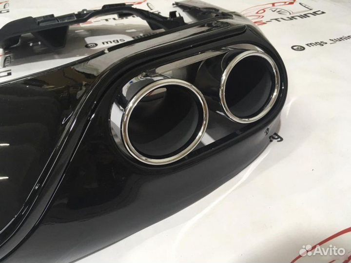 Диффузор + хром насадки Mercedes E C238 E53 AMG