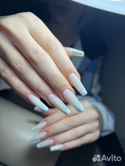 Наращивание ногтей, шеллак