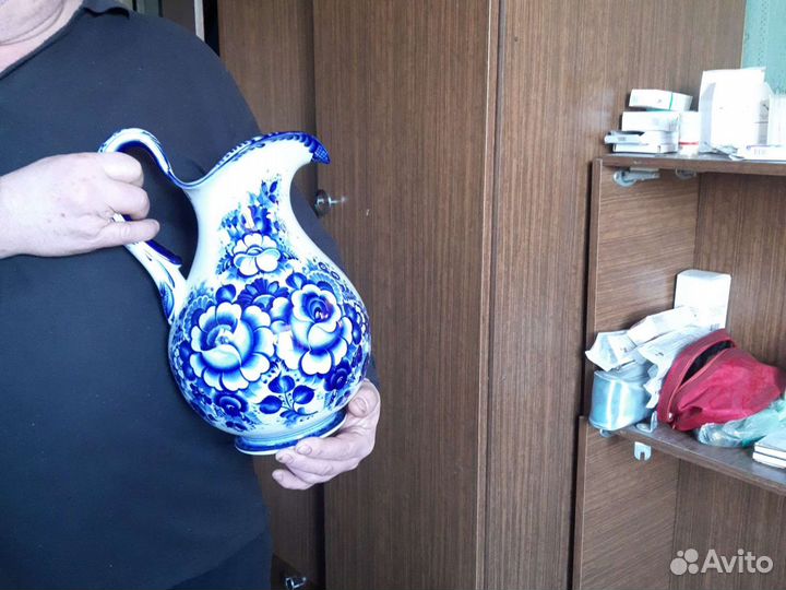 Кувшин гжель высота 35 см