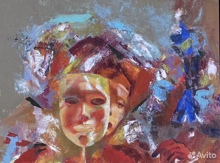 Картина маслом на холсте девушка