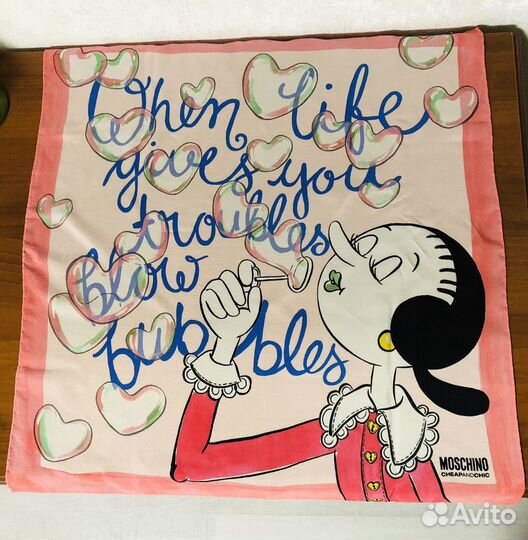 Платок шелковый Moschino оригинал (новый)