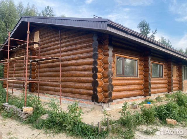 Шлифовка, покраска, герметик домов из сруба, бруса в Орле | Услуги | Авито