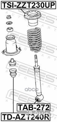 Отбойник амортизатора TD-AZT240R TD-AZT240R Febest