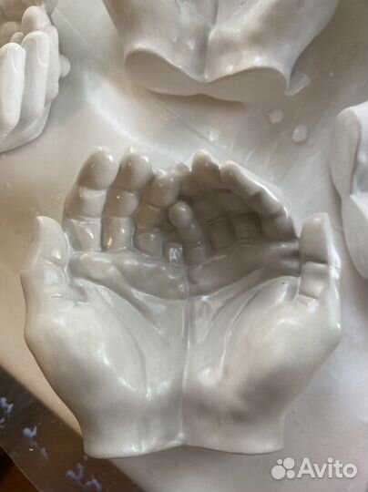 Силиконовые форма руки для свечей или украшений