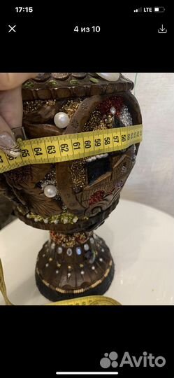 Ваза дерево ручной работы